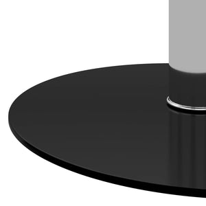 vidaXL Table basse noire 40 cm verre trempé