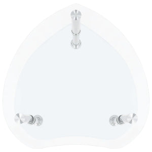 Beistelltisch Transparent Hartglas 38x38x50cm