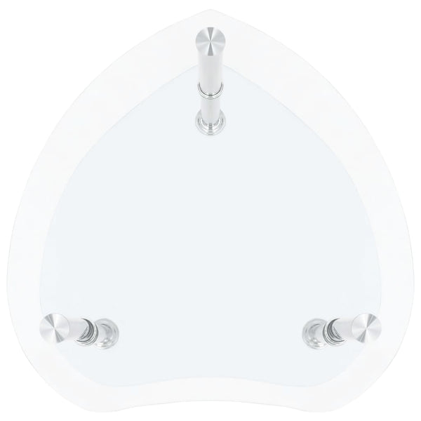 Beistelltisch Transparent Hartglas 38x38x50cm