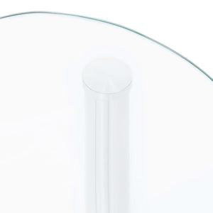 Beistelltisch Transparent Hartglas 38x38x50cm