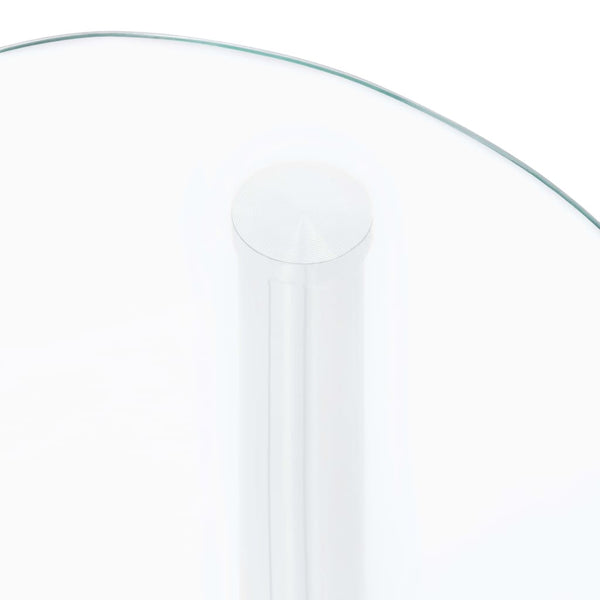 Beistelltisch Transparent Hartglas 38x38x50cm