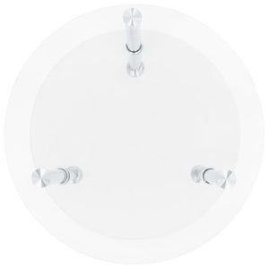 Beistelltisch Transparent Hartglas 38cm