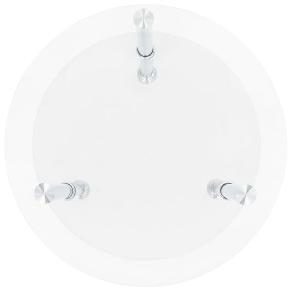Beistelltisch Transparent Hartglas 38cm