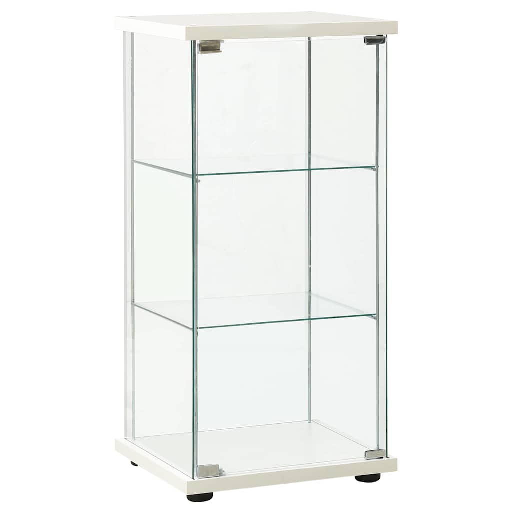 Glasvitrine Hartglas Weiß