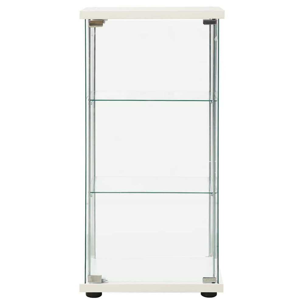 Glasvitrine Hartglas Weiß