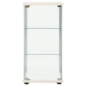 Glasvitrine Hartglas Weiß