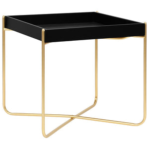 Schwarzer & Goldener Beistelltisch
