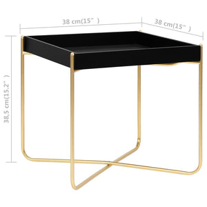 Schwarzer & Goldener Beistelltisch