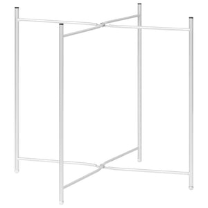 Silberner Beistelltisch Glas 40x40 cm