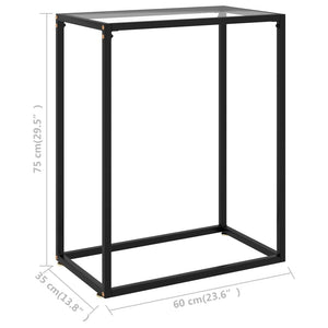 Transparent Konsole Tisch 60x35x75cm
