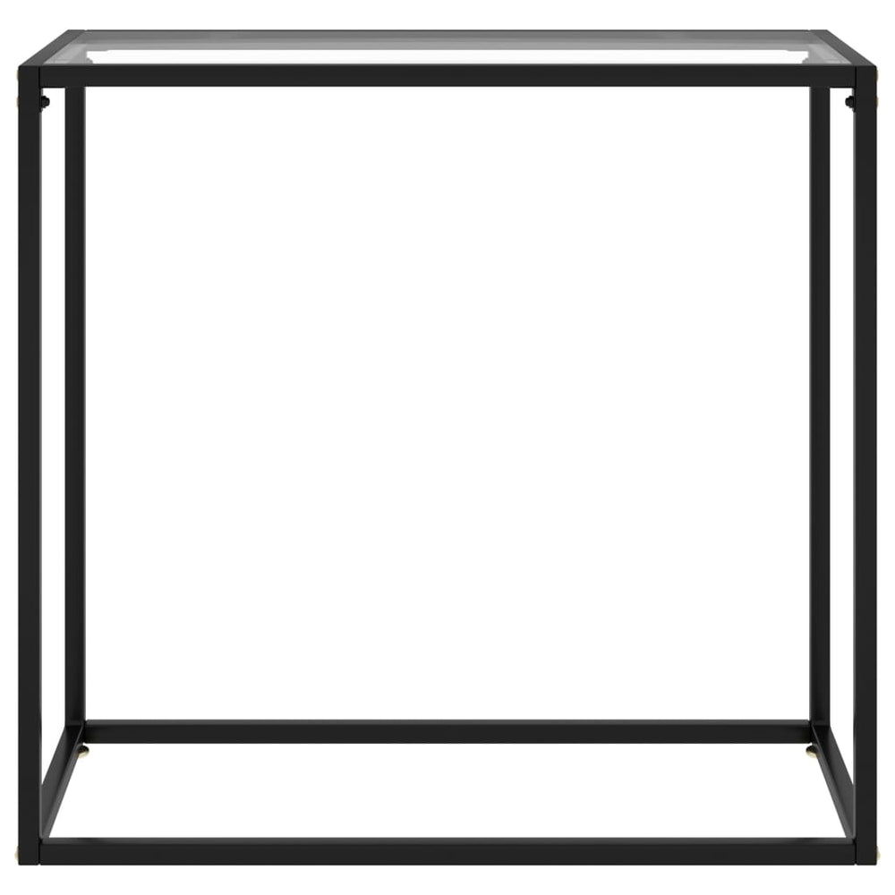 Transparent Konsole Tisch 80cm Hartglas