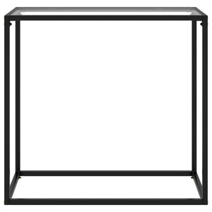 Transparent Konsole Tisch 80cm Hartglas