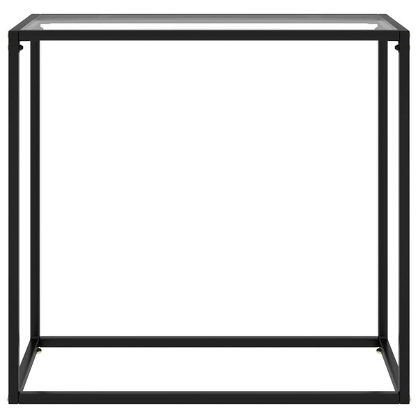 Transparent Konsole Tisch 80cm Hartglas