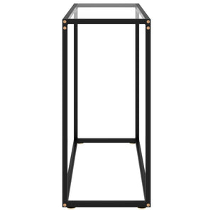 Transparent Konsole Tisch 80cm Hartglas