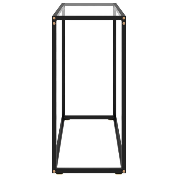 Transparent Konsole Tisch 80cm Hartglas