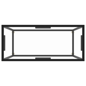 Transparent Konsole Tisch 80cm Hartglas
