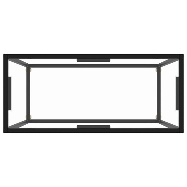 Transparent Konsole Tisch 80cm Hartglas