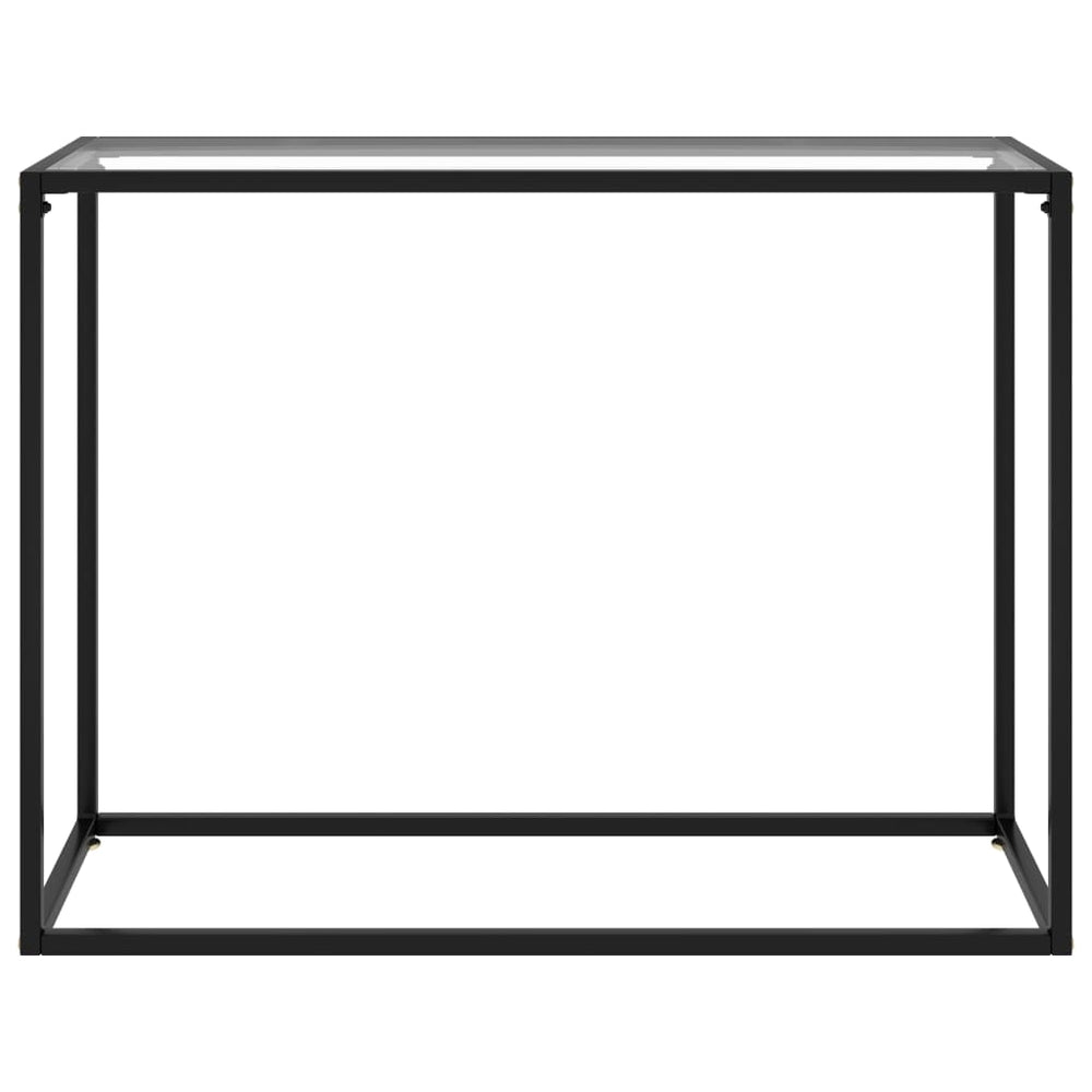 Transparent Konsole Tisch Hartglas 100cm