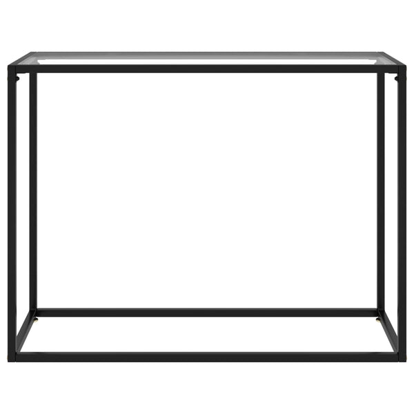 Transparent Konsole Tisch Hartglas 100cm