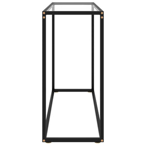 Transparent Konsole Tisch Hartglas 100cm
