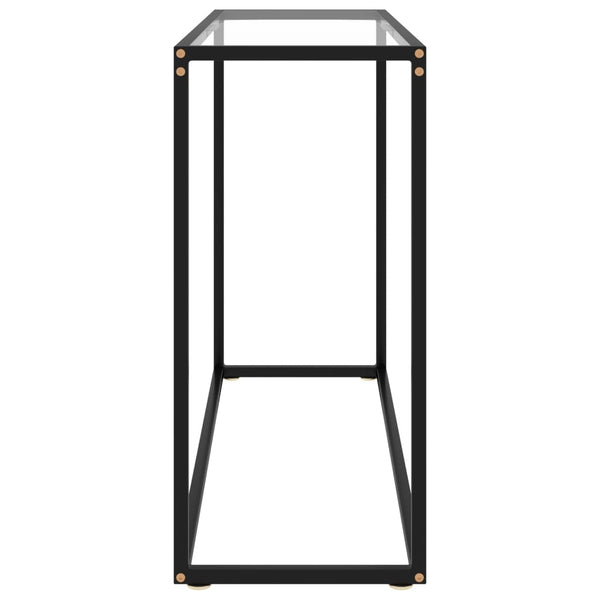 Transparent Konsole Tisch Hartglas 100cm