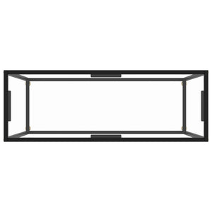 Transparent Konsole Tisch Hartglas 100cm