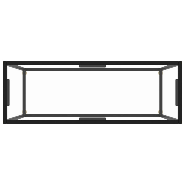 Transparent Konsole Tisch Hartglas 100cm