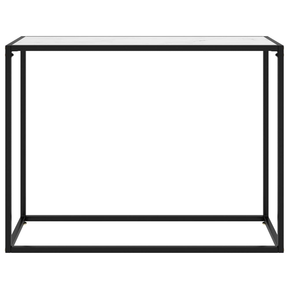 Weißer Konsolentisch aus Glas, 100 cm