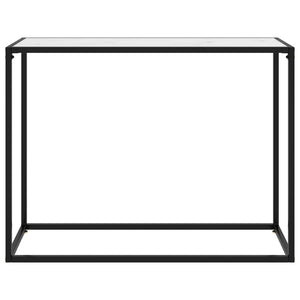 Weißer Konsolentisch aus Glas, 100 cm