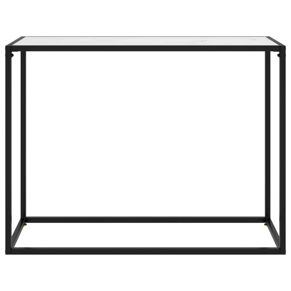 Weißer Konsolentisch aus Glas, 100 cm