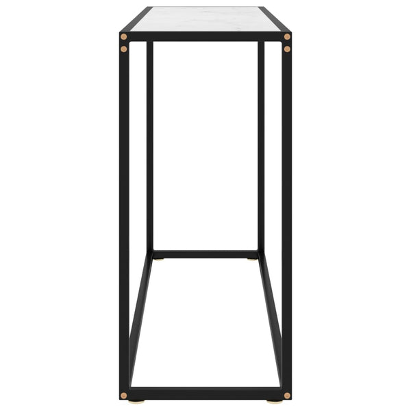 Weißer Konsolentisch aus Glas, 100 cm