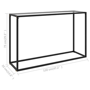 Konsolentisch Transparent Hartglas 120 cm