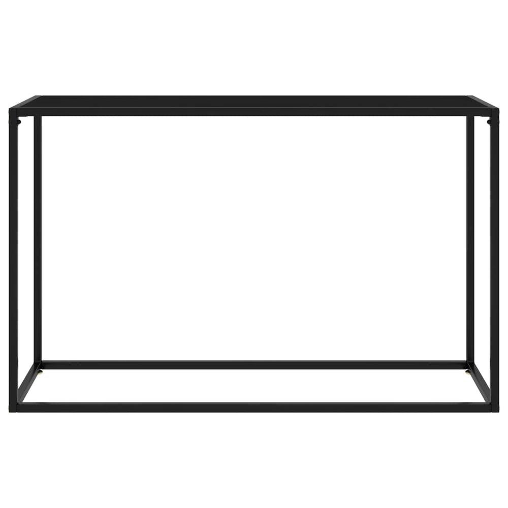 Schwarzer Konsolentisch Hartglas 120 cm