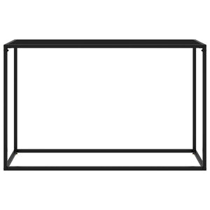 vidaXL Console en verre trempé noir 120x35x75 cm