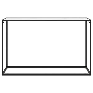 vidaXL Console Blanc 120x35x75 cm Verre trempé
