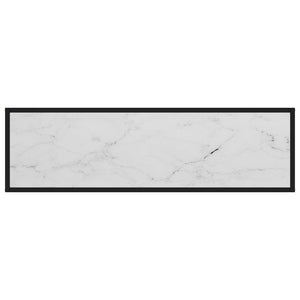 vidaXL Console Blanc 120x35x75 cm Verre trempé
