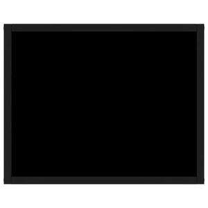 vidaXL Console noire 50x40x40 cm Verre trempé