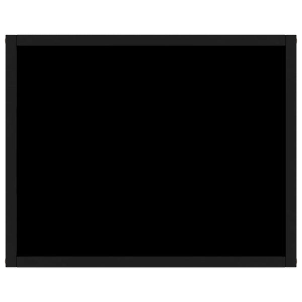 vidaXL Console noire 50x40x40 cm Verre trempé