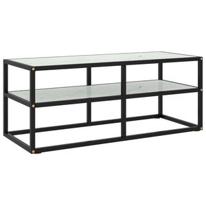 Schwarzer TV-Schrank mit Marmor-Optik