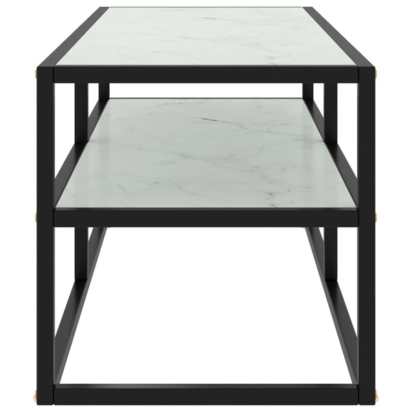 Schwarzer TV-Schrank mit Marmor-Optik
