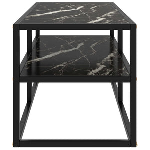 Schwarzer TV-Schrank mit Marmor-Optik