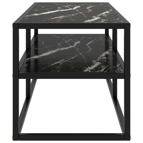 Schwarzer TV-Schrank mit Marmor-Optik