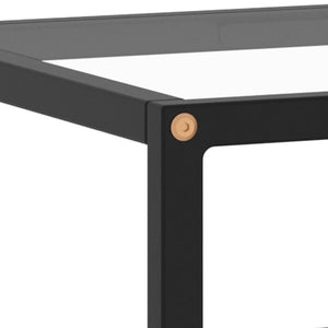 Schwarzer TV-Schrank mit Glas, 120 cm