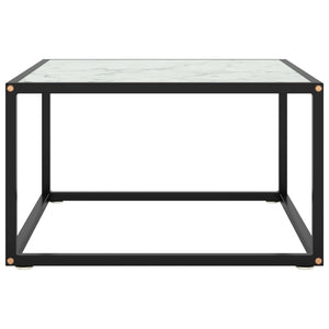 Couchtisch Schwarz/Weiß Marmor-Optik 60x60 cm