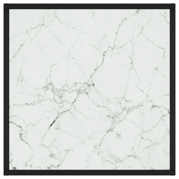Couchtisch Schwarz/Weiß Marmor-Optik 60x60 cm
