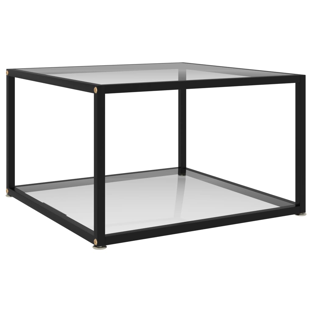 Couchtisch Transparent Hartglas 60x60 cm