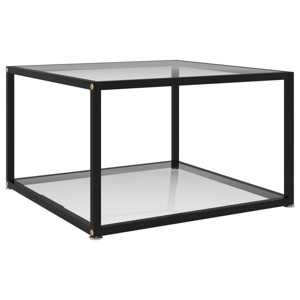 Couchtisch Transparent Hartglas 60x60 cm