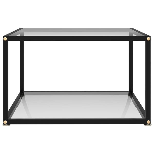 Couchtisch Transparent Hartglas 60x60 cm