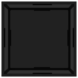 vidaXL Table basse noire 60x60x35 cm verre trempé