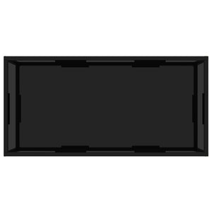 Schwarzer Couchtisch aus Glas 100x50 cm